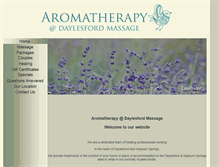 Tablet Screenshot of daylesfordmassage.com